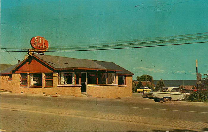 Blue Waters Restaurant (Viteks Restaurant) - Old Postcard Photo